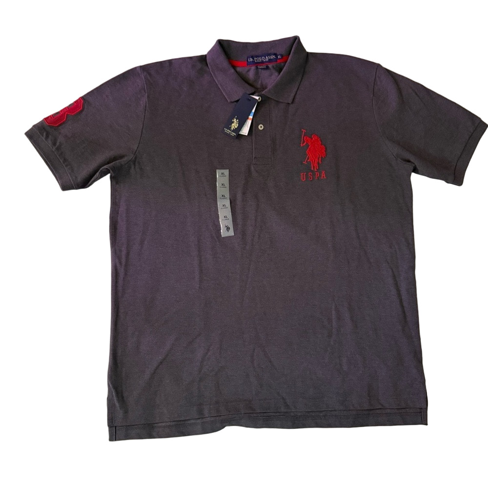 U.S. Polo Assn. Men's Gray Polo Shirt XL
